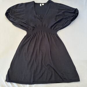 Moth Sweater Dress Womens Medium Batwing Dolman Sleeve Knit Pullover